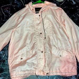 Baby pink windbreaker